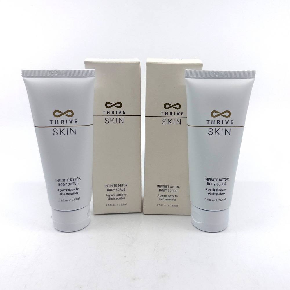 2 Pack THRIVE Skin Infinite Detox Body Scrub 2.5 oz Le-Vel Exfoliating NEW